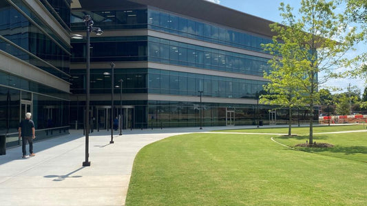 Case Study: Greenville Admin Complex & NDS Grass Pavers - Landscape Drainage Proz