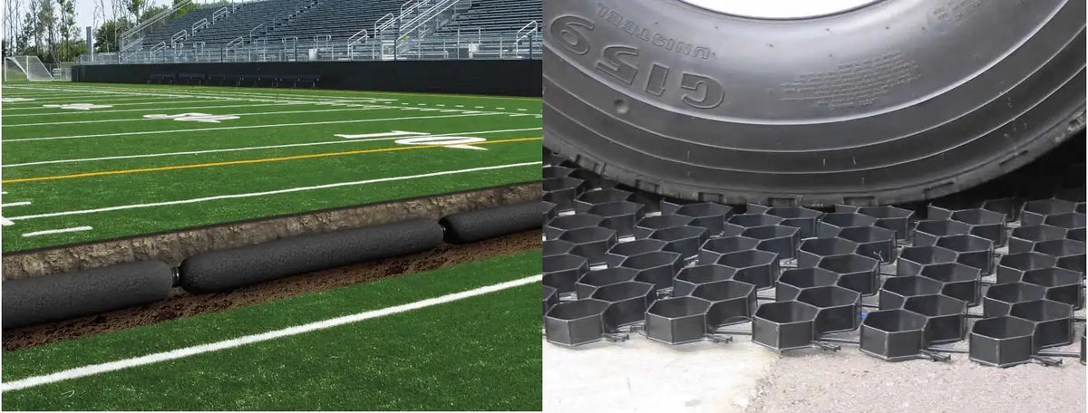 NDS EZ Roll Grass Pavers EZ Flo French Drain